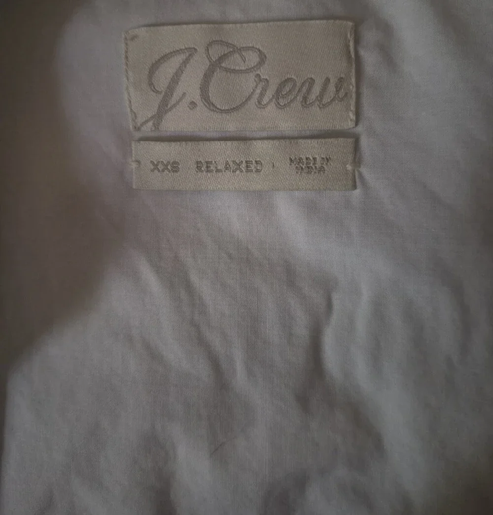 J. Crew White Button-Front Midi Shirt Dress with Tie Belt
